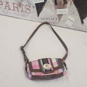 Ralph Lauren Chaps Plaid Y2K Crossbody Mini Bag.